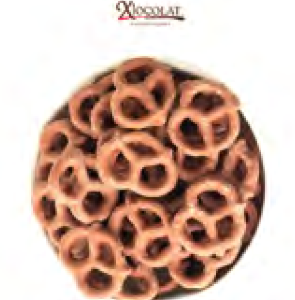 PRETZELS CON CHOCOLATE DE LECHE